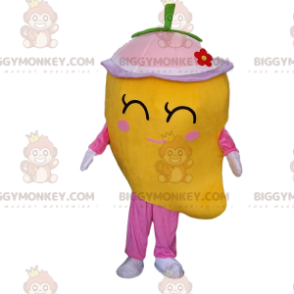Giant Mango BIGGYMONKEY™ maskotkostyme, gul eksotisk fruktkostyme - Frukt maskot - BIGGYMONKEY_09690 - BiggyMonkey.com