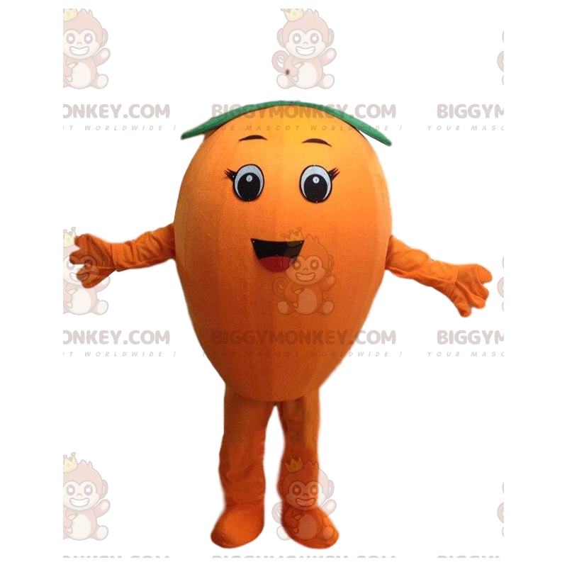 BIGGYMONKEY™ Mascot Costume Giant Orange, Round Fruit Costume