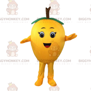 Giant Lemon BIGGYMONKEY™ Mascot Costume, Pear Costume, Yellow