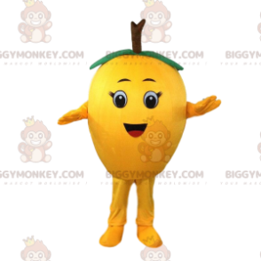 Στολή μασκότ Giant Lemon BIGGYMONKEY™, Στολή με αχλάδι, Κίτρινα