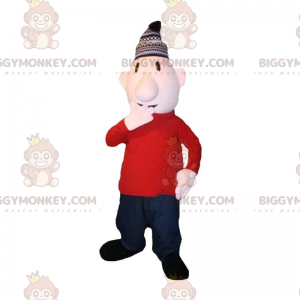 Traje de mascote BIGGYMONKEY™ de Mat, famoso personagem da