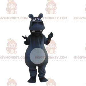 BIGGYMONKEY™ mascot costume giant dark gray hippo, rhinoceros