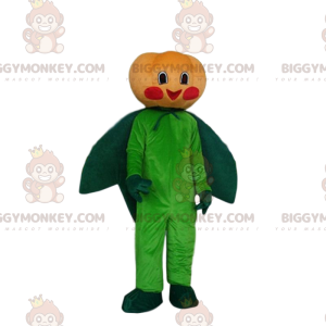 Oranssi ja vihreä kurpitsa BIGGYMONKEY™ maskottiasu