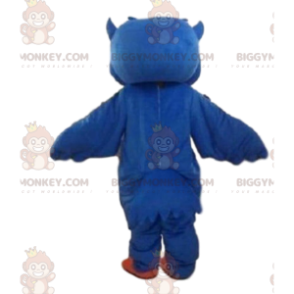 Kostým maskota modré sovy BIGGYMONKEY™, kostým velkého nočního