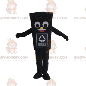 Traje de mascote gigante preto BIGGYMONKEY™, traje de caçamba