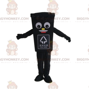 Kostým maskota Giant Black Bin BIGGYMONKEY™, Kostým popelnice - Maskoti předmětů - BIGGYMONKEY_09726 - BiggyMonkey.com