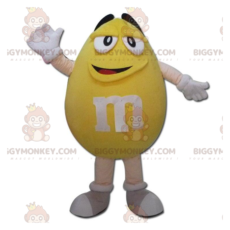 Costume da mascotte gigante giallo di M&M's BIGGYMONKEY™