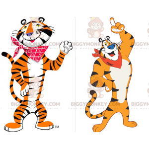 Beroemd Frosties Tiger Mascot Kostuum BIGGYMONKEY™ Oranje Witte