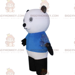 Kostým maskota bílého a černého medvěda BIGGYMONKEY™, kostým