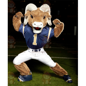Bruin en wit Ram BIGGYMONKEY™ mascottekostuum - Biggymonkey.com