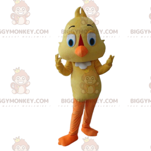 BIGGYMONKEY™ mascot costume yellow bird, fat chick, canary