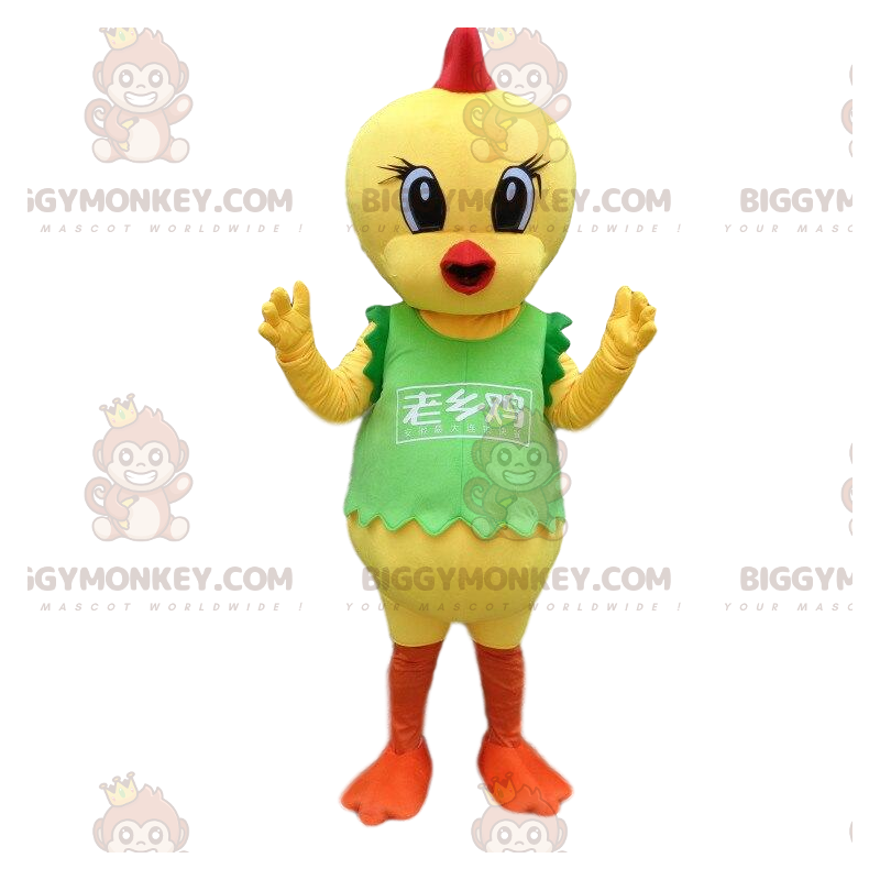 Vogel BIGGYMONKEY™ mascottekostuum, kanariekostuum Vogel BIGGYMONKEY™ mascottekostuum, kanariekostuum