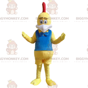 Yellow Chicken BIGGYMONKEY™ Mascot Costume, Giant Rooster