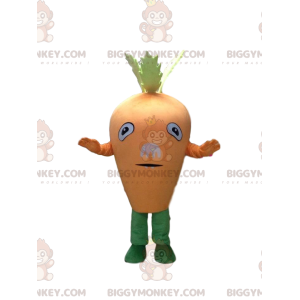 Costume de mascotte BIGGYMONKEY™ de carotte géante, costume de