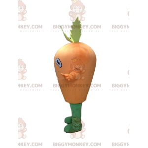 Giant carrot BIGGYMONKEY™ mascot costume, giant vegetable