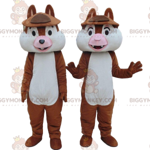 Tic and Tac Famous Cartoon Squirrel BIGGYMONKEY™ Mascot Costume