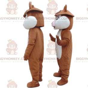 Tic and Tac Famous Cartoon Squirrel BIGGYMONKEY™ Mascot Costume