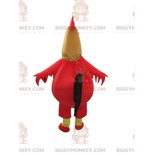Heel grappig BIGGYMONKEY™ mascottekostuum met rode, bruine en