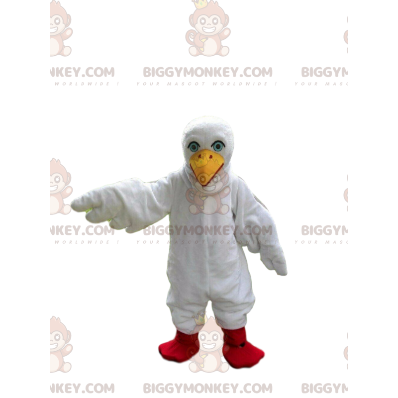 BIGGYMONKEY™ costume mascotte di gabbiano gigante, costume da BIGGYMONKEY™ costume mascotte di gabbiano gigante, costume da