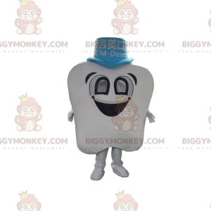 Giant white tooth BIGGYMONKEY™ mascot costume, tooth costume -