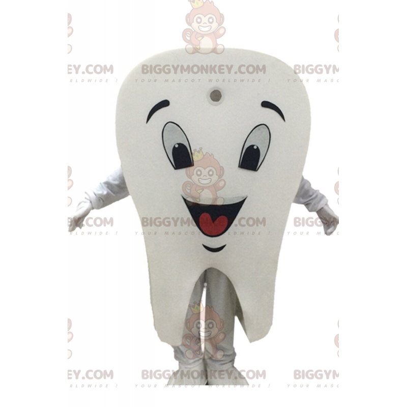 Costume de mascotte BIGGYMONKEY™ de dent blanche géante Costume de mascotte BIGGYMONKEY™ de dent blanche géante