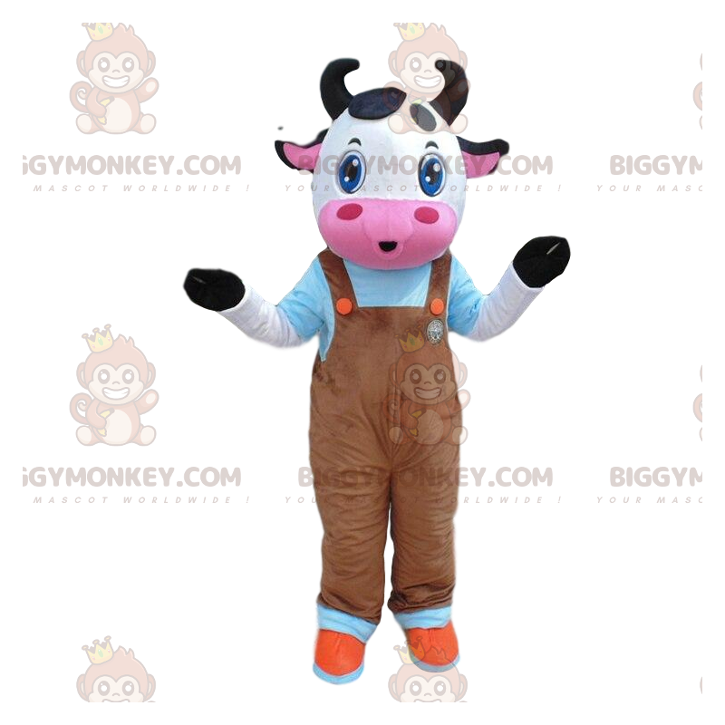 Costume da mascotte da mucca BIGGYMONKEY™ vestito, costume da Costume da mascotte da mucca BIGGYMONKEY™ vestito, costume da