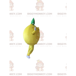 Costume de mascotte BIGGYMONKEY™ de citron avec des lunettes de