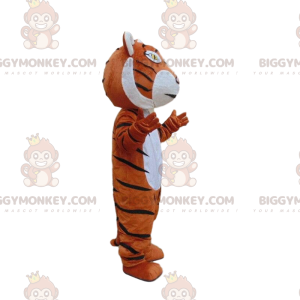 Kostým oranžový, bílý a černý tygr BIGGYMONKEY™ maskot, kostým kočky - Tygří maskoti - BIGGYMONKEY_09775 - BiggyMonkey.com