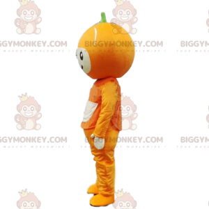 BIGGYMONKEY™ maskotdräkt jätteapelsin, rund fruktdräkt, citrus