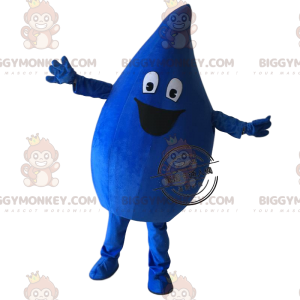 BIGGYMONKEY™ costume da mascotte blob blu scuro, costume blob
