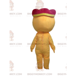 BIGGYMONKEY™ maskotdräkt av gul och vit tiger, kostym för lycklig tiger - Tiger maskot - BIGGYMONKEY_09781 - BiggyMonkey.com