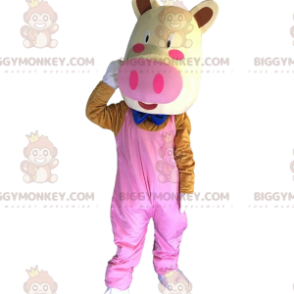 BIGGYMONKEY™ mascot costume of dressed up pig, giant pink pig costume - Pig Mascots - BIGGYMONKEY_09783 - BiggyMonkey.com