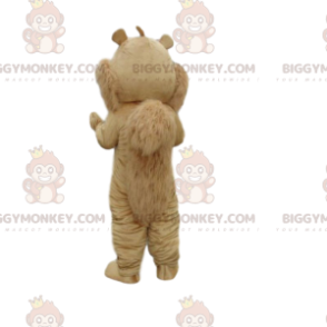 Traje de mascote BIGGYMONKEY™ esquilo marrom e branco, fantasia