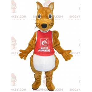 Sødt fyldigt brunt egern BIGGYMONKEY™ maskotkostume -