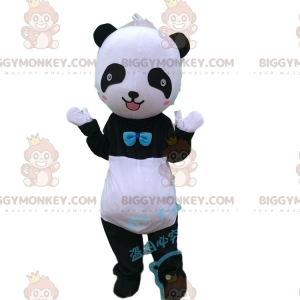 Traje de mascote de panda preto e branco BIGGYMONKEY™, fantasia