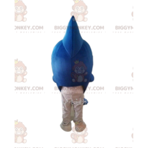 Blå og hvit hai BIGGYMONKEY™ maskotkostyme, havkostyme - Fiskemaskotter - BIGGYMONKEY_09802 - BiggyMonkey.com