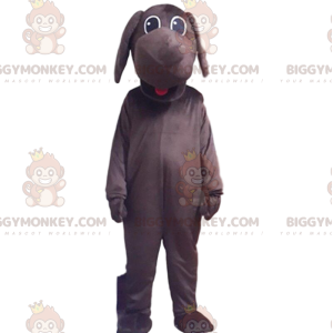 Costume de mascotte BIGGYMONKEY™ de chien marron entièrement