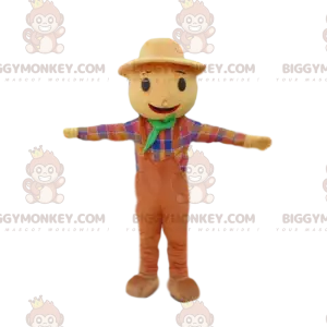 Στολή μασκότ Smiling Scarecrow BIGGYMONKEY™, Στολή Farm -