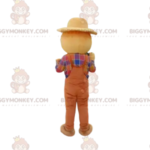 Στολή μασκότ Smiling Scarecrow BIGGYMONKEY™, Στολή Farm -