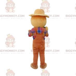 Smilende fugleskræmsel BIGGYMONKEY™ maskotkostume, gårdkostume