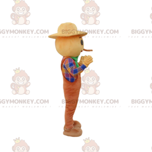 Kostým usmívajícího se strašáka BIGGYMONKEY™ maskot, farmářský kostým - Hospodářská zvířata - BiggyMonkey.com