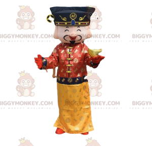 Emperor BIGGYMONKEY™ Mascot Costume, Asian Man Costume -