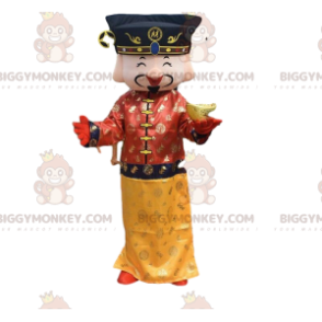 Emperor BIGGYMONKEY™ Mascot Costume, Asian Man Costume -