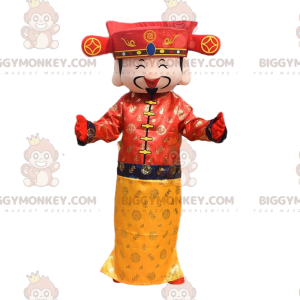 Emperor Costume, Asian Man BIGGYMONKEY™ Mascot Costume -