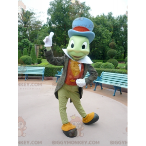Jiminy Cricket Berømt Pinocchio Insekt BIGGYMONKEY™ maskot