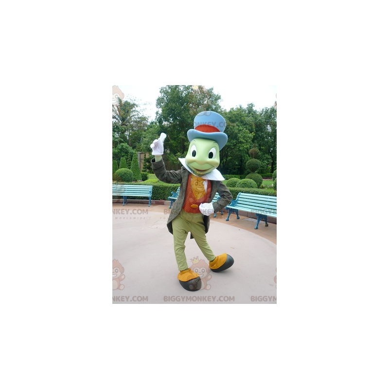 Costume de mascotte BIGGYMONKEY™ de Jiminy Cricket insecte dans Costume de mascotte BIGGYMONKEY™ de Jiminy Cricket insecte dans