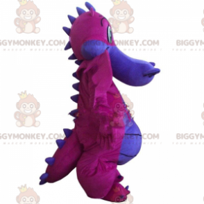BIGGYMONKEY™ mascottekostuum roze en paarse draak