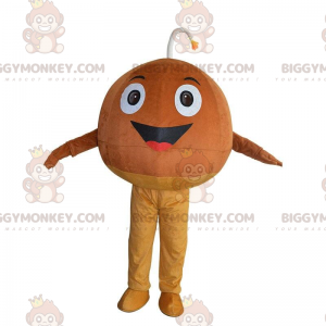 Giant Chestnut BIGGYMONKEY™ maskotdräkt, leende kastanjedräkt -