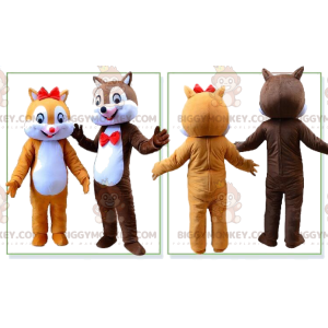 BIGGYMONKEY™s egern maskot, Tic og Tac kostumer -