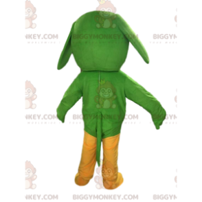 BIGGYMONKEY™ maskottiasu vihreä ja valkoinen koira, koiran puku - Koiran maskotit - BIGGYMONKEY_09821 - BiggyMonkey.com